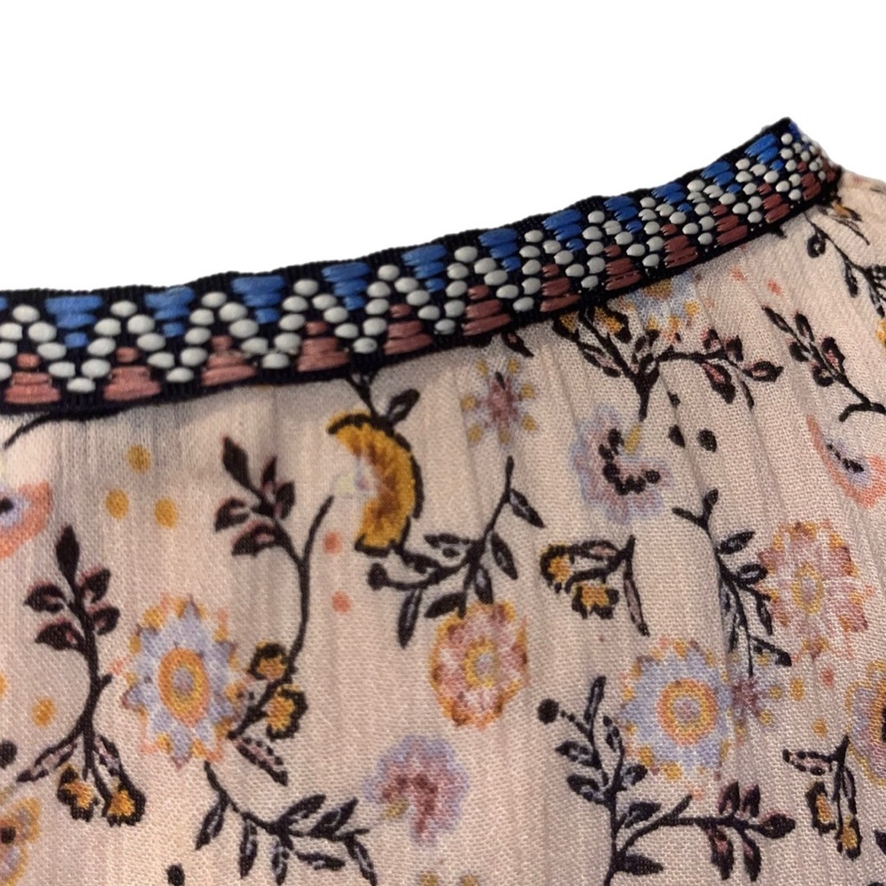 PATRONS Of Peace Floral Blush Patterned High Low V-neck Sleeveless Size SMALL - Picture 6 of 11